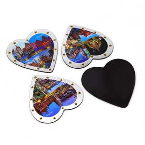 แม่เหล็กติดตู้เย็นรูปหัวใจพิมพ์ลายฟอยล์พร้อมชื่อส่วนตัว ของที่ระลึกแบบกำหนดเอง แม่เหล็กติดตู้เย็นรูปสถานะต่างๆ - Product Image 1