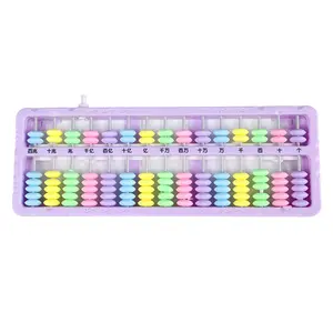 Wholesale Plastic 13 Rods Portable school Arithmetic Tool Kid Math Learn Aid Calculating Friendly Funny children Abacus