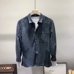In bianco Su Misura di Stampa di Marchio A Buon Mercato Casa Manica Lunga di <span class=keywords><strong>Velluto</strong></span> A <span class=keywords><strong>Coste</strong></span> Polo T Shirt per Gli Uomini - Product Image 2