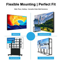 55 inç Dar Çerçeveli 0,88 mm IPS LCD Video Duvar Paneli 500cd/m Parlaklık Mini-LED Arka Aydınlatma SRGB %95 60Hz Vesa/Yer Standı