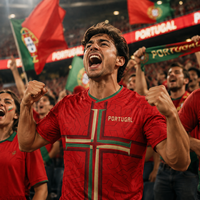 Maillot de football Portugal Style 2026 pour homme – Respirant, séchage rapide, version fan, tenue d'entraînement sportif, uniforme d'équipe