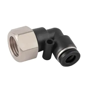 Pneumatic Male Elbow Pneumatic parts kits Fitting PLF One Touch Tube Fittings Plastic Brass Quick Pipe Connector