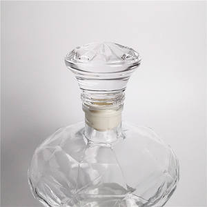 จุกปิดขวดไวน์แก้วขนาด 40 มม. สำหรับขายส่ง 750 มล. จุกไม้ก๊อกคริสตัลสำหรับวอดก้าและบรั่นดี ป้องกันการหก - Product Image 2