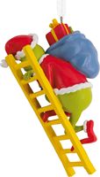 Ornement de Noël en résine classique du Grinch sur échelle, inspiré du film de Noël de Dr. Seuss, cadeau de Noël