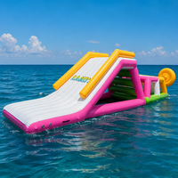 Toboggan aquatique gonflable commercial de 5 m pour parcs aquatiques, plages et piscines – Vente en gros