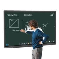 Tableau blanc interactif électronique, prix d'usine, 86 pouces, écran tactile 20 points, écran LCD 4K avec processeur Intel Core I3/i5/i7