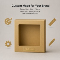 Boîte cadeau carrée en chocolat or mat personnalisée avec fenêtre, séparateur en acétate, matériaux recyclés, doublure en éponge, vente en gros directe d'usine