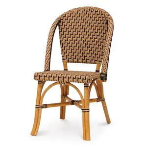 Fornitura di sedie da esterno in rattan per sedia da pouf in rattan francese