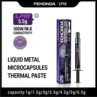 Pâte thermique liquide Fehonda en alliage de gallium et d'aluminium, seringue de 2g, dissipateur thermique pour PC de jeu, CPU, GPU, refroidissement par eau