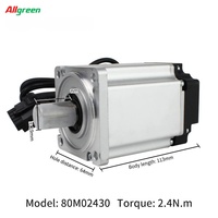 Kit de Motor Servo AC de 1.5KW 220V 4.0Nm 3000rpm Serie A6 con Controlador CANopen RS485 y Cable de 3 Metros para Máquina CNC