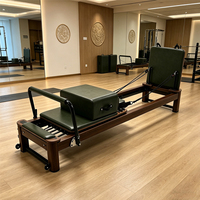 Liva LW-MA Machine de Pilates Reformer Durable, Pliable, avec Cadre en Aluminium, Table de Yoga, Coffret en Bois, pour Équilibre Corporel, Usage Domestique et Studio