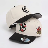 Gorra de Béisbol Personalizada de Alta Calidad de 5 Paneles con Logotipo Bordado en 3D, Gorra de Béisbol de Dos Tonos para Hombre