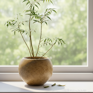 Pot de fleurs d'intérieur en terre de magnésium pour hôtel, grand modèle, style antique, pour salon, avec drainage, pour rebord de fenêtre, ornements d'automne - Product Image 1