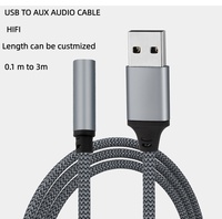 Adaptateur de carte son externe USB vers 3,5 mm, DAC HIFI, prise audio pour ordinateur portable, ordinateur, dongle auxiliaire pour casque, microphone, haut-parleur