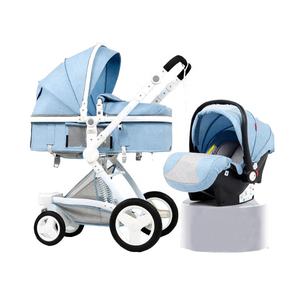 Nouvelle conception 2021 : Poussette bébé compacte et légère en aluminium de luxe, 3 en 1, avec siège haute et siège bébé intégré - Product Image 5