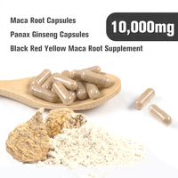 Cápsulas de Raíz de Maca de Alta Calidad OEM, Cápsulas de Panax Ginseng, Suplemento de Raíz de Maca Negra, Roja y Amarilla
