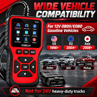Lecteur de codes OBD2 V516 pour diagnostic automobile, lecteur de codes OBDII, effacement des DTC, données en temps réel, test de prêts I/M, test de tension de la batterie