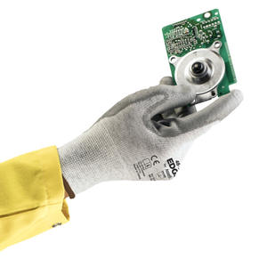 Guantes de Seguridad Industriales Resistentes a Cortes, Antideslizantes, Resistentes a la Abrasión, Duraderos, Puños de Punto de PU+Poliéster, Guantes de Mecánico - Product Image 3