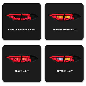 Đèn hậu cho Toyota Corolla 2020-2024 <span class=keywords><strong>LED</strong></span> toàn chiều rộng, đèn hậu liền dải, đèn phanh, cụm đèn chạy ban ngày DRL - Product Image 4