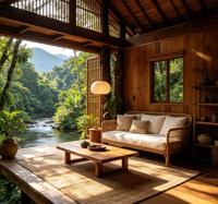 FULLSUMMER Valley Treehouse Guesthouse OneStop Design : Service de conception et de personnalisation complète de la maison, y compris la décoration intérieure.