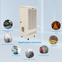 150L/D(T=30 ° Déshumidificateur commercial portable avec roues (C,RH=80%) pour salle de culture