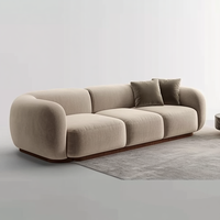 Sofa sectionnel en tissu de meubles de salon de maison de cadre en bois solide de conception pour la villa