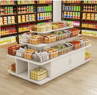 Meuble de présentation autoportant en bois robuste à 3 niveaux pour salon de beauté, présentoir d'échantillons pour supermarché, comptoir de fin de rayon