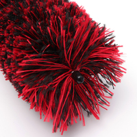Brosse de nettoyage en profondeur pour jantes de voiture, fibres mélangées PP durables, poignée ergonomique antidérapante réutilisable sans rayures