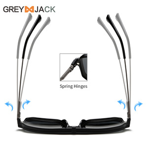 Gafas magnéticas para hombre con lentes polarizadas UV400 TR, montura metálica, estuche negro incluido 6082 - Product Image 2