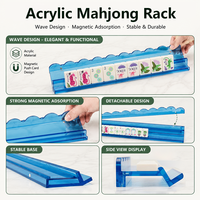 Poussoir de Mahjong en Acrylique Couleur Personnalisée avec Poussoir Magnétique Festonné, Durable, Non Toxique, Recyclable pour le Jeu de Casino