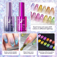 Échantillon gratuit Créez votre logo Magnet Diamond Cat Eye Nail Art Magnétique Uv Gel Nail Polish pour Led Cat Eye Gel Polish