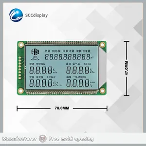 공장 도매 7 세그먼트 LCD 디스플레이 SJXD1621G HTN 긍정적 인 사용자 정의 LCD 가전 제품 LCM 모듈 디스플레이