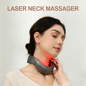 Masajeador de cuello portátil en forma de U con láser de diodo de 650nm, dispositivo relajante para el cuello, en oferta. - Product Image 2
