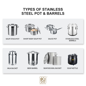 Panela de Sopa de Aço Inoxidável <span class=keywords><strong>Compat</strong></span>ível com Indução para Buffet e Cantina Escolar com Tampa - Product Image 5