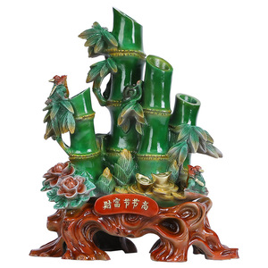 Adorno de Bambú de Latón Copper World, Simbología Feng Shui de Riqueza Crescente, Decoración de Mesa para Sala de Estar, Regalo - Product Image 4