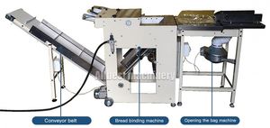 เครื่องรัดปากถุงแบบกึ่งอัตโนมัติสำหรับอาหาร บิสกิต ขนมปังปิ้ง และขนมปัง  พร้อมสายรัดแบบหมุน - Product Image 5
