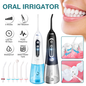 Hydropulseur électrique <span class=keywords><strong>dentaire</strong></span> portable avec 5 modes de fonctionnement, étanche IPX7 - Product Image 4