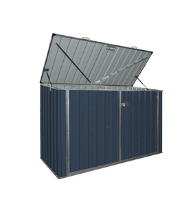 EST15586-H140 <span class=keywords><strong>Abri</strong></span> de rangement en métal pour extérieur, jardin, <span class=keywords><strong>piscine</strong></span>, patio, <span class=keywords><strong>abri</strong></span> à outils, bac à déchets, <span class=keywords><strong>abri</strong></span> de jardin, <span class=keywords><strong>abri</strong></span> de rangement pour <span class=keywords><strong>piscine</strong></span>, <span class=keywords><strong>abri</strong></span> de rangement pour patio, direct usine - Product Image 6