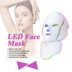 Factory wholesale LED skin care Mask Beauty 7 Colors Light Therapy Machine for Face and neck