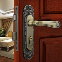 Venta caliente de alta calidad Oem Helix Heritage Hardware interno latón casa oro manijas de puerta para puertas interiores de madera con cerradura de llave