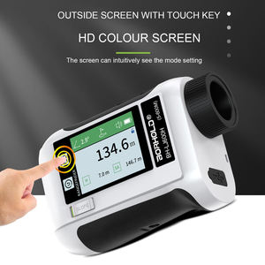 Télémètre laser de golf professionnel d'extérieur avec écran latéral vocal, 5-1500M, écran couleur tactile, batterie au lithium, noir/blanc - Product Image 3