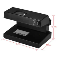 Détecteur de billets contrefaits portable pour bureau, machine de vérification des devises et des billets de banque, prend en charge la lumière ultraviolette UV et les filigranes