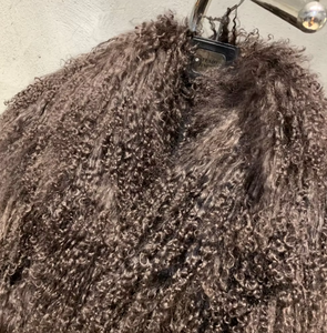 <span class=keywords><strong>Cappotto</strong></span> Invernale da Donna con Soffice Collo in Pelliccia, Morbido <span class=keywords><strong>Cappotto</strong></span> in Pelliccia di Agnello <span class=keywords><strong>Marrone</strong></span> <span class=keywords><strong>Scuro</strong></span>, Pellicce Mongole - Product Image 3