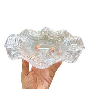 Plateau de service en verre durable pour fruits et collations, design moderne, style simple, <span class=keywords><strong>forme</strong></span> irrégulière, origine Chine, pour mariage, salon, café - Product Image 1