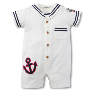 2017 nouveau produit Sailor Suit Design turc nouveau-né enfants bébé garçon vêtements barboteuse - Product Image 2