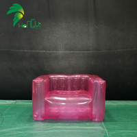 Canapé gonflable rose, fauteuil gonflable, canapé gonflable transparent en PVC, lit gonflable