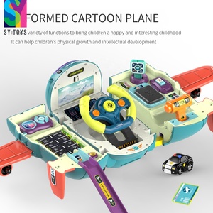 SY TOYS 3 en 1 électrique multi-fonction transformer avion voiture jouet drôle éducatif enfants cadeau pour préscolaire en plastique Durable - Product Image 2