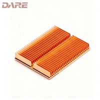 Radiateur de refroidissement en cuivre haute densité à ailettes zippées, personnalisé OEM, pour applications électroniques, prototypage rapide