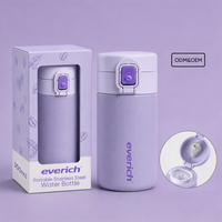 Bouteille d'eau portable en acier inoxydable exquise avec emballage personnalisé et surface personnalisée pour cadeaux et souvenirs