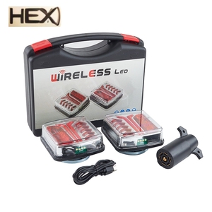 <span class=keywords><strong>Kit</strong></span> de feux arrière de <span class=keywords><strong>remorque</strong></span> <span class=keywords><strong>sans</strong></span> <span class=keywords><strong>fil</strong></span> à LED 12-24V Magnetic E9 Waterproof Rear Light Turn Signal Indicator Brake Stop Lamp for New - Product Image 1